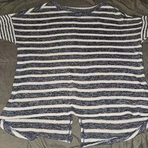 Old navy blue and white striped shirt